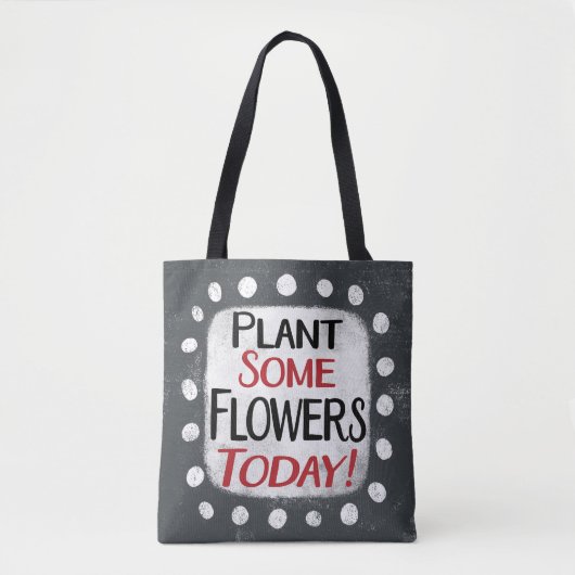 Plant enkele bloemen vandaag Canvas tas (Voorkant)