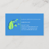 Plant Face Natuur Vegan Visitekaartje (Achterkant)