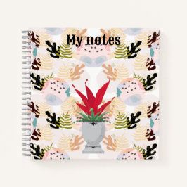 plant festival in the garden notitieboek