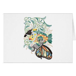 Plant fish and Butterfly cat and Toco toucan