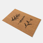 Plant Floral Simple Doormat, Basic Welcome Mat (Schuin)