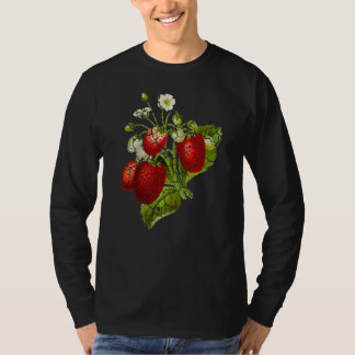 Plant Flower Garden Strawberry Distressed T-shirt