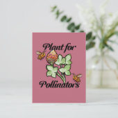 Plant for Pollinators Bee                          Briefkaart (Staand voorkant)