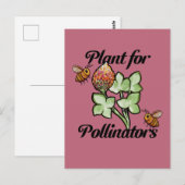 Plant for Pollinators Bee                          Briefkaart (Voorkant / Achterkant)