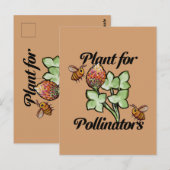 Plant for Pollinators Bee                          Briefkaart (Voorkant / Achterkant)