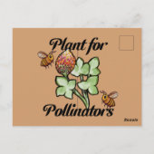 Plant for Pollinators Bee                          Briefkaart (Achterkant)