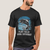 Plant Fueled Vissen enthousiast Lifestyle Hunting T-shirt (Voorkant)