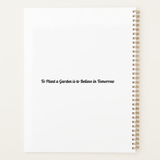 Plant Gardening Planner (Achterkant)