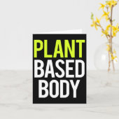 Plant Gebaseerd Lichaam Vegan Gym Bodybuilding Wor Kaart (Gele Bloem)