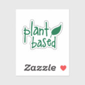 Plant Gebaseerd met bladontwerp Sticker (Vel)