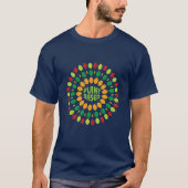 Plant gebaseerd op mandala t-shirt (Voorkant)