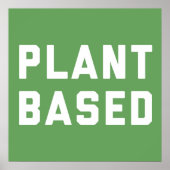 Plant gebaseerd Vegan Quote Poster (Voorkant)