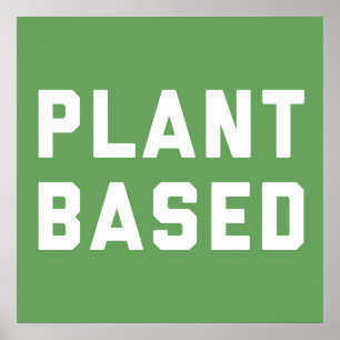 Plant gebaseerd Vegan Quote Poster