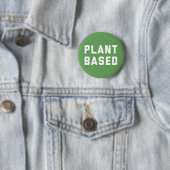 Plant gebaseerd Vegan Quote Ronde Button 5,7 Cm (In situ)