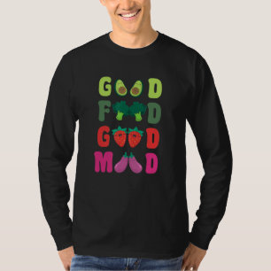 Plant gebaseerd voedsel goed hout ga Vegan World V T-shirt