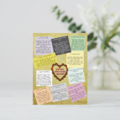 Plant-gebaseerde complete eiwitrecepten briefkaart (Staand voorkant)