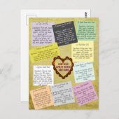 Plant-gebaseerde complete eiwitrecepten briefkaart (Voorkant / Achterkant)