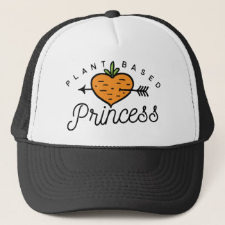 Plant gebaseerde prinses Vegan Carrot Logo Print Trucker Pet