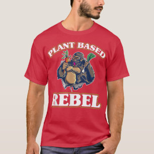 Plant-gebaseerde rebel vegetarian Gorilla Vegan Ac T-shirt