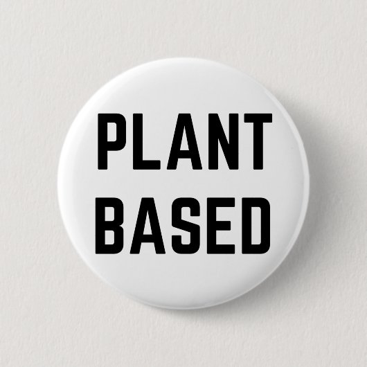 Plant Gebaseerde Vegan Ronde Button 5,7 Cm (Voorkant)