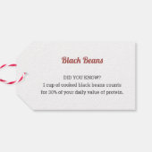 Plant gebaseerde voedsel Gift Label Cadeaulabel (Achterkant Horizontaal)