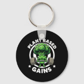 Plant gebaseerde winsten Vegan atleet Vegan Gym Ve Sleutelhanger (Voorkant)
