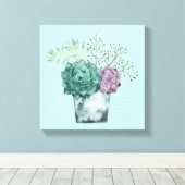 Plant Geluk Collectie | Succes Canvas Afdruk (Insitu (Houten vloer))