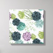Plant geluk Collectie Succulent Patroon 5 Canvas Afdruk (Voorkant)
