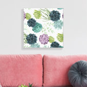 Plant geluk Collectie Succulent Patroon 5 Canvas Afdruk (Insitu (Woonkamer))