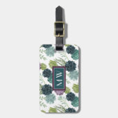 Plant geluk Collectie Succulent Patroon Bagagelabel (Voorkant verticaal)