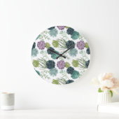 Plant geluk Collectie Succulent Patroon Grote Klok (Huis)