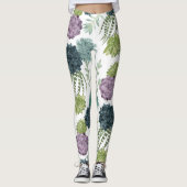 Plant geluk Collectie Succulent Patroon Leggings (Voorkant)