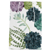 Plant geluk Collectie Succulent Patroon Medium Cadeauzakje (Achterkant)