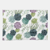 Plant geluk Collectie Succulent Patroon Theedoek (Horizontaal)