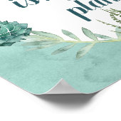 Plant Geluk | Geluk koopt Planten Poster (Hoek)