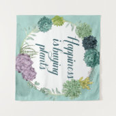 Plant Geluk | Geluk koopt Planten Wandkleed (Voorkant (horizontaal))