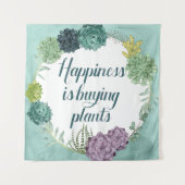 Plant Geluk | Geluk koopt Planten Wandkleed (Voorkant)