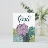 Plant Geluk | Groei Harvest Love Briefkaart (Staand voorkant)