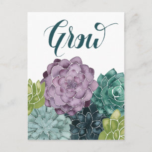 Plant Geluk   Groei Harvest Love Briefkaart