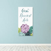 Plant Geluk | Groei Harvest Love Canvas Afdruk (Insitu (Houten vloer))