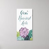 Plant Geluk | Groei Harvest Love Canvas Afdruk (Voorkant)