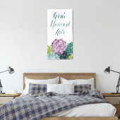 Plant Geluk | Groei Harvest Love Canvas Afdruk (Insitu (Slaapkamer))