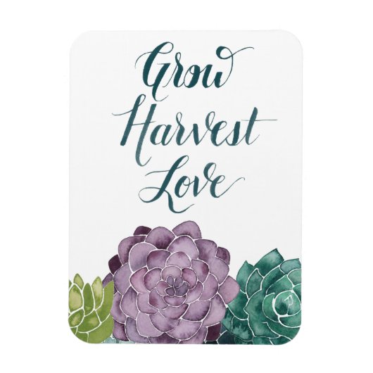 Plant Geluk | Groei Harvest Love Magneet (Verticaal)
