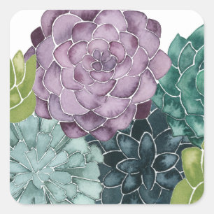 Plant Geluk   Groei Harvest Love Vierkante Sticker