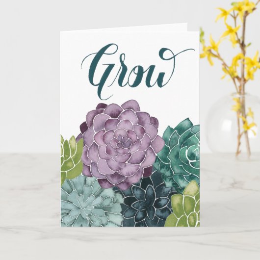 Plant Geluk| Groei oogliefde Kaart (Gele Bloem)