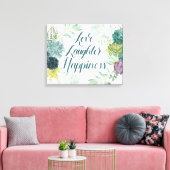 Plant Geluk | Liefde lasterlijk geluk Canvas Afdruk (Insitu (Woonkamer))