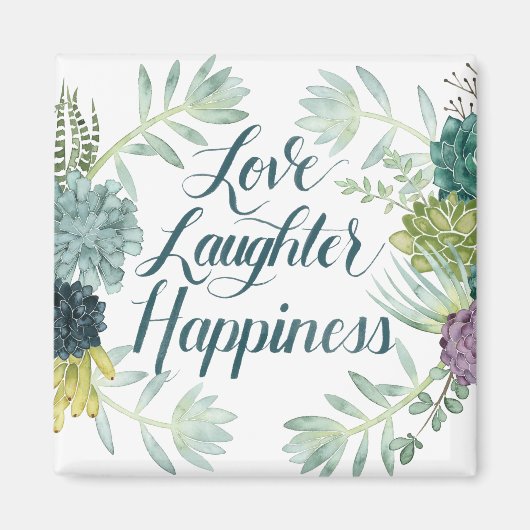 Plant Geluk | Liefde lasterlijk geluk Magneet (Voorkant)