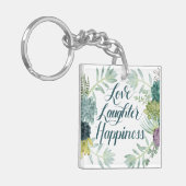 Plant Geluk | Liefde lasterlijk geluk Sleutelhanger (Voorkant Links)