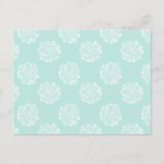 Plant Geluk | Pastel Succulent Patroon Briefkaart (Voorkant)