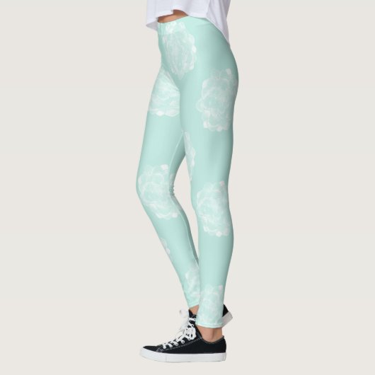 Plant Geluk | Pastel Succulent Patroon Leggings (Links)